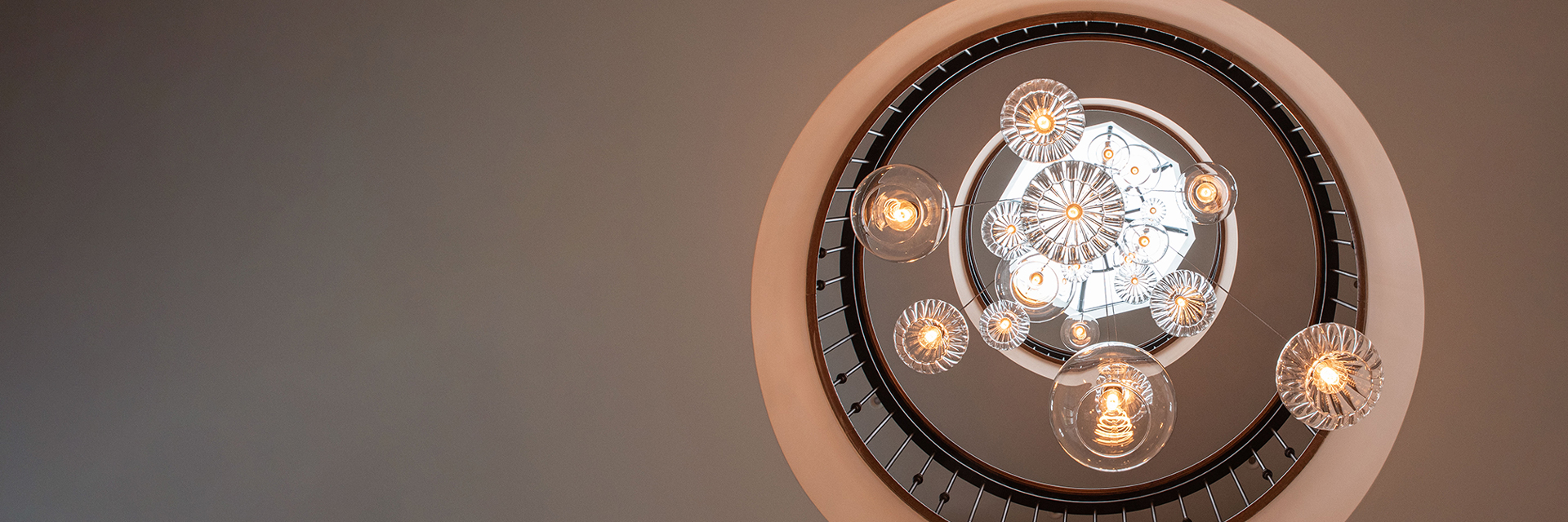 A stairwell Lighting design by the Fritz Fryer design team