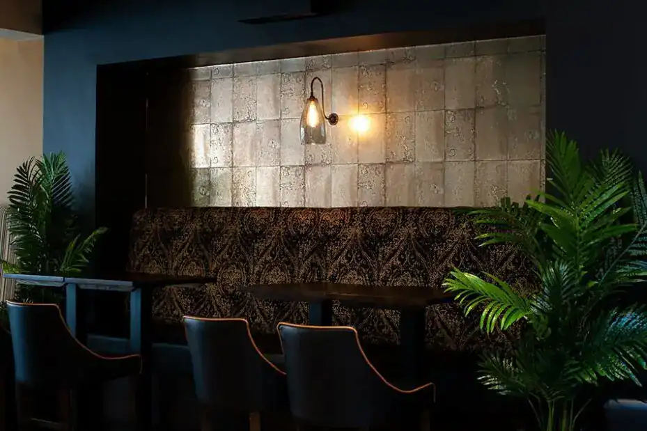 Elegant wall-mounted lighting fixture in a modern interior.