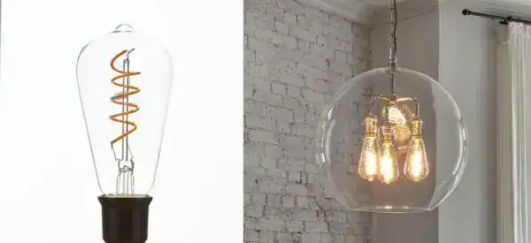 Vintage Edison Bulb with Glass Globe.
