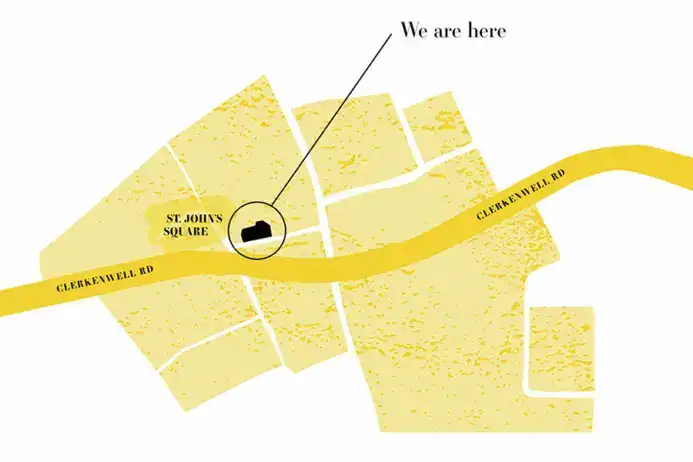 Map showing Fritz Fryer Lighting UK location with street name and "We are here" marker.