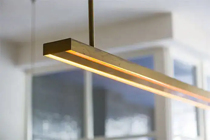 LED pendant light fixture for modern interior lighting.
