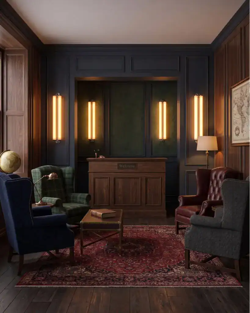 Boutique Hotel with Stunning Alton Wall Lights