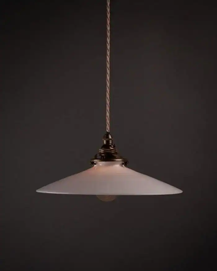 Vintage French Coolie Pendant Light