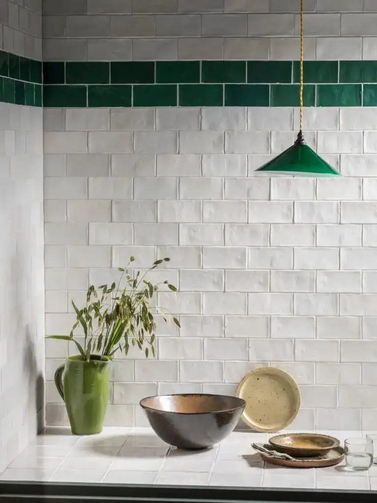 Vintage Green English Coolie Pendant Light
