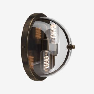 Grafton flush mount light is suitable as both a wall and ceiling fitting. Shown here in bronze