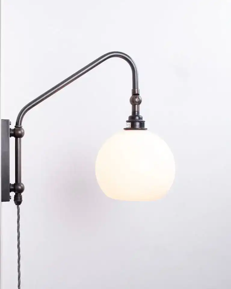 Hereford short swing arm wall light