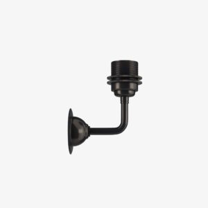 Adjustable black outdoor wall light fixture for garden or patio lighting.
