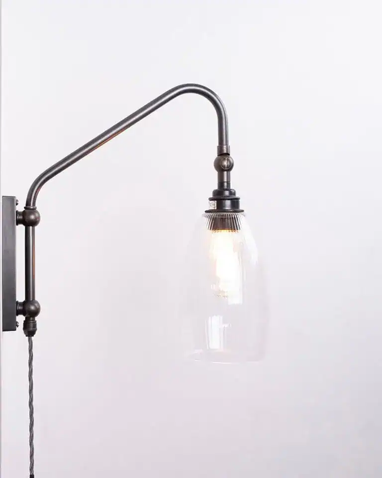 Upton short swing arm wall light