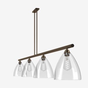 bar pendant light with 4 shades