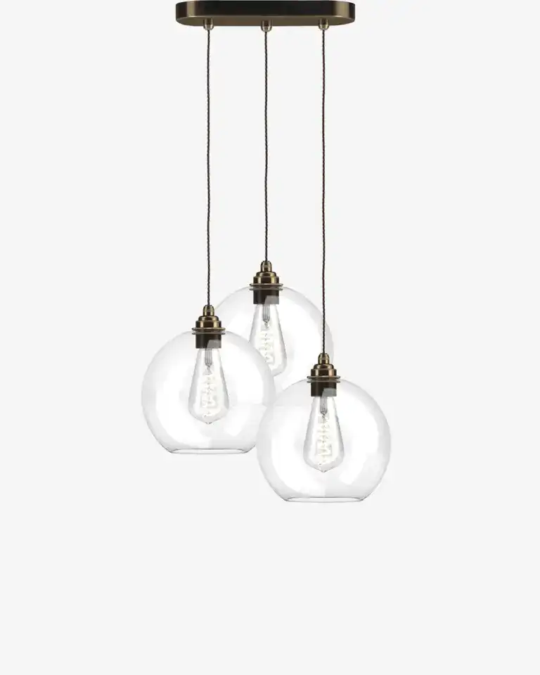 Hereford Globe Multi Pendant Light (3 Light)